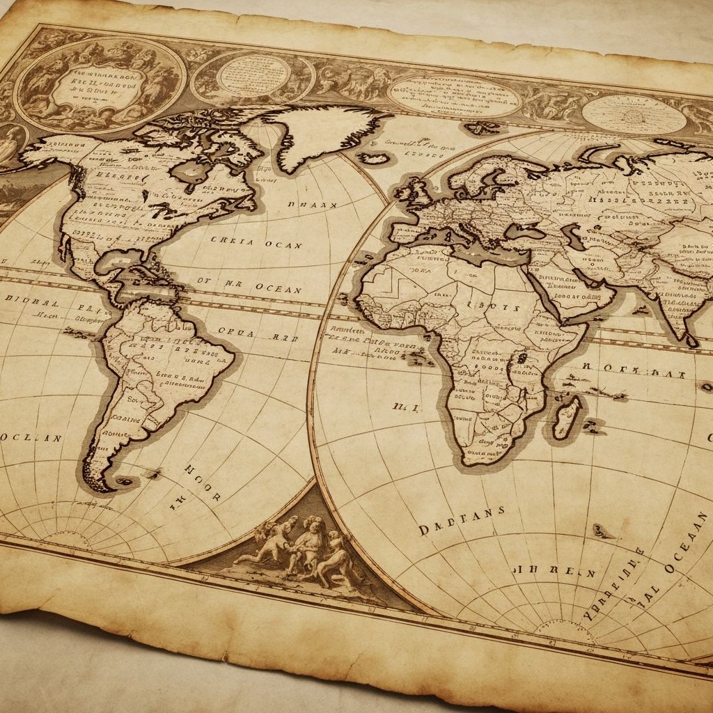 Historical world map